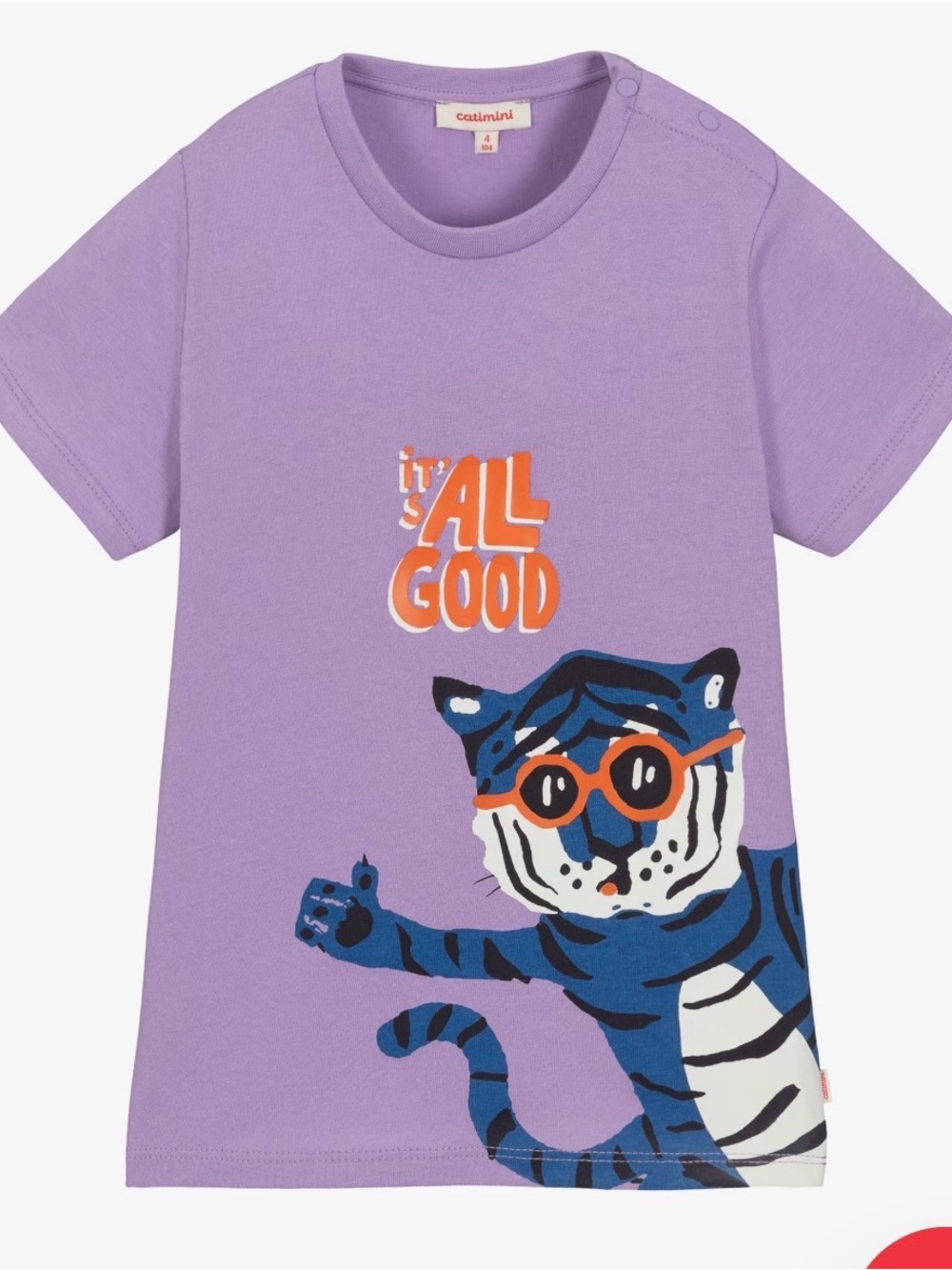 CATIMINI Boys 'It's All Good' Tiger Graphic Tee